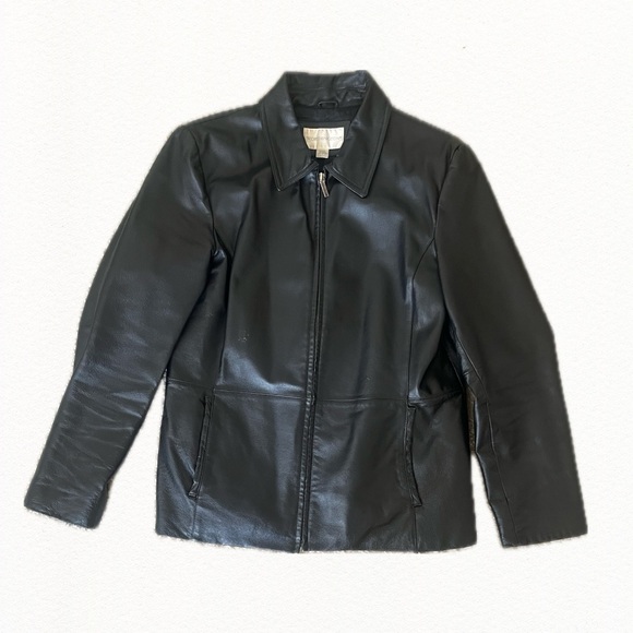 Worthington Jackets & Blazers - Women's Black Leather Jacket